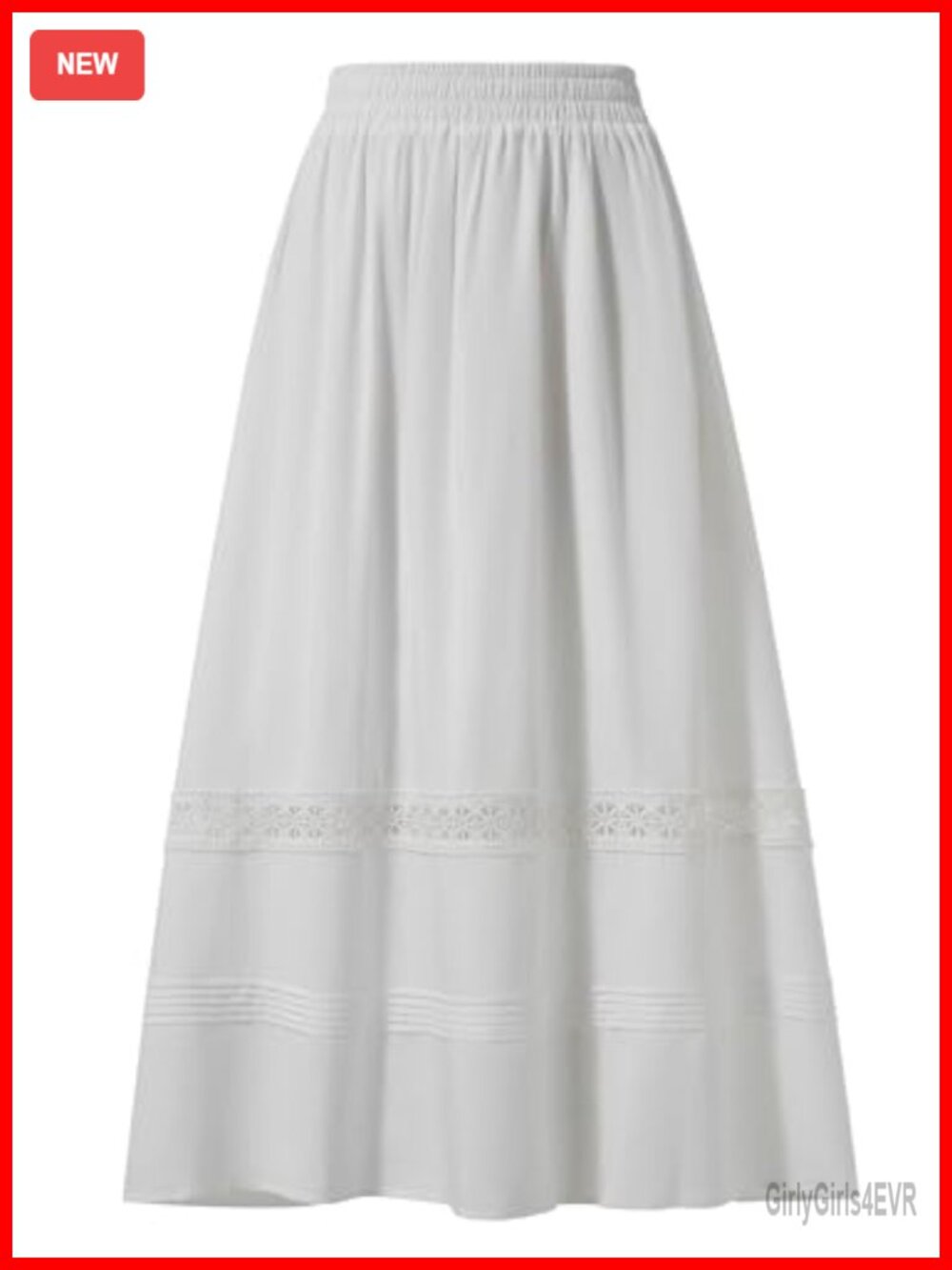 Womens Renaissance Tiered Long Maxi Skirt Lace Boho High Waisted Pockets